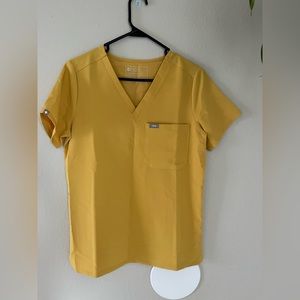 💛Figs Caterina Yellow Scrub Top💛